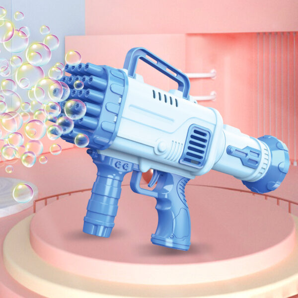 32 Holes Kids Gatling Bubble Gun Toy Electric Automatic Bubble Machine Soap Water Summer Outdoor Toys 2