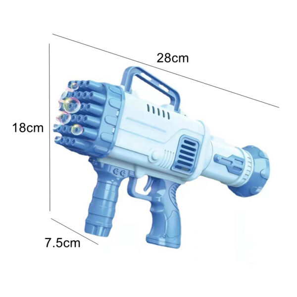 32 Holes Kids Gatling Bubble Gun Toy Electric Automatic Bubble Machine Water Summer Outdoor Toys 5