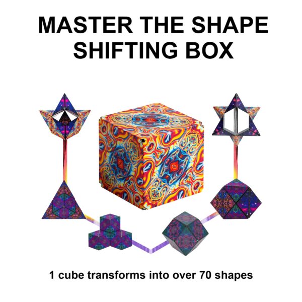 3D Changeable Magnetic Magic Cube For Kids Puzzle Cube Antistress Toy Adults Cubo Fidget Toys Transforms 3
