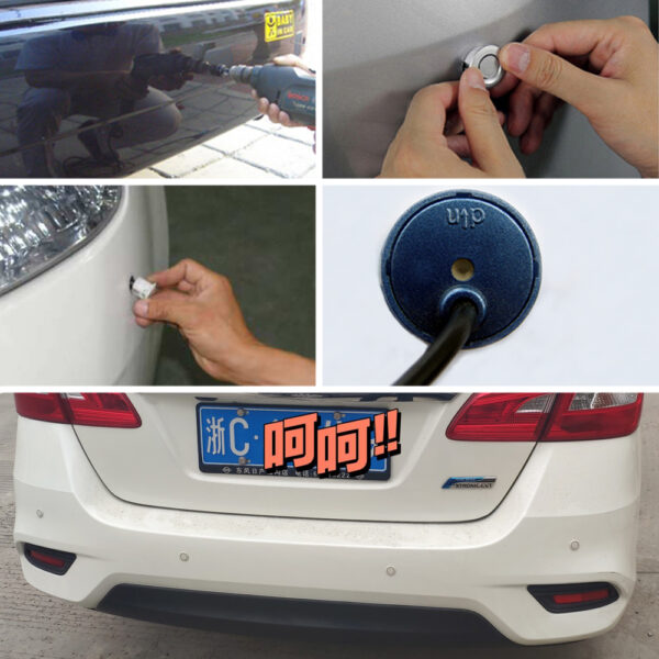 8 Parking Sensor Parktronic Car Automobile Reversing Backup Radar Electronics Rear Auto Detector Backing Assistance Kit 4