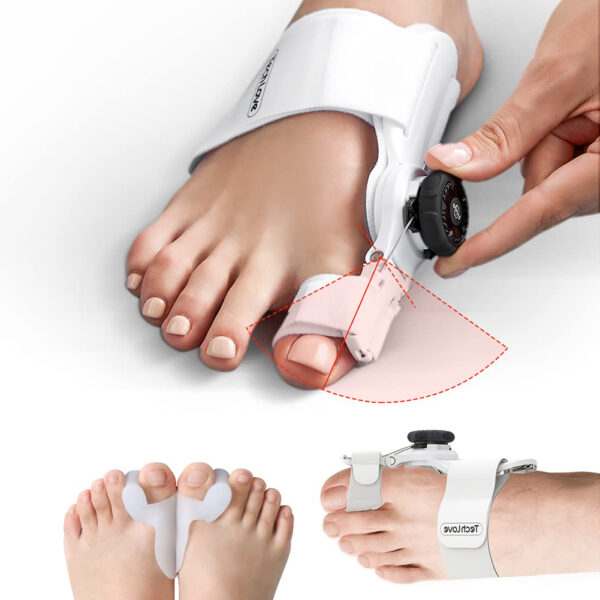 Adjustable Bunion Splint Toe Straightener Corrector with Knob Hallux Valgus Correction Orthopedic Supplies Pedicure Care for