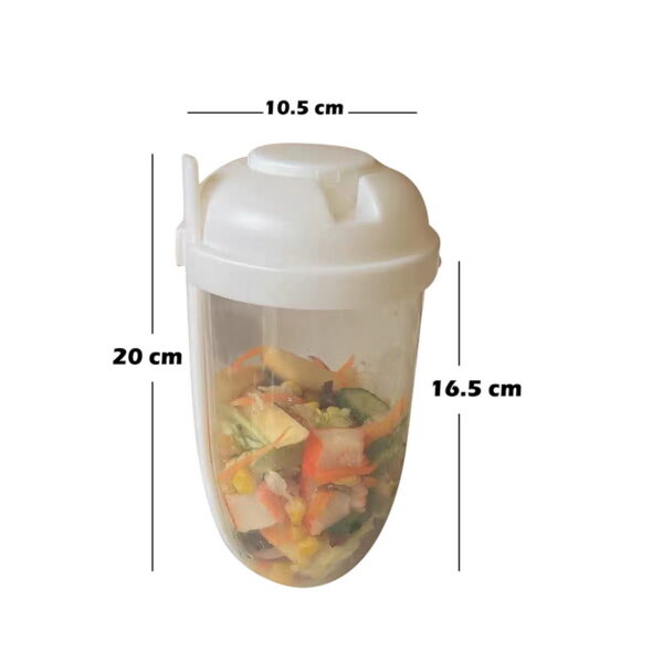 Bottle Salad Container For Lunch Cup Typed Salad Container As Lunch Salad Bento Box With Fork 5