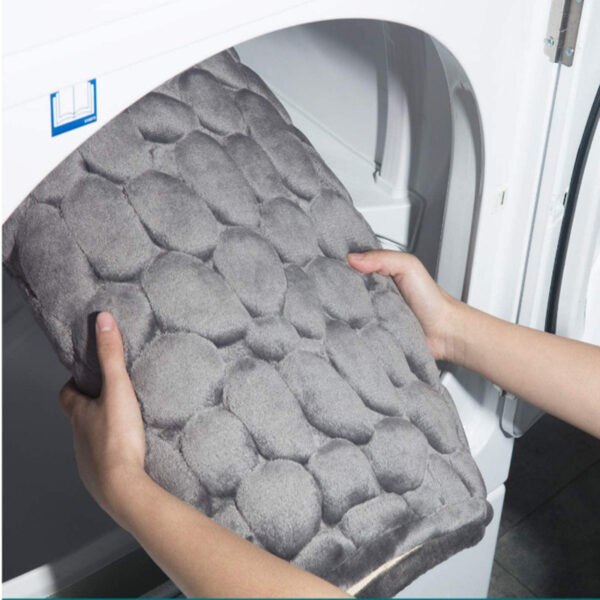 Cobblestone Embossed Bathroom Bath Mat Non slip Carpets In Wash Basin Bathtub Side Floor Rug Shower 3