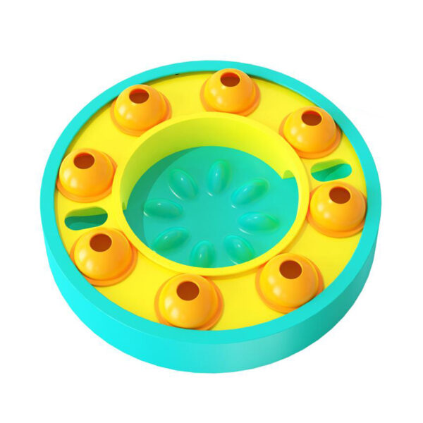 Dog Puzzle Toys Turntable Slow Feeder Educational Toy Interactive Leaking Food Bowl Slowly Eating Bowl Pet