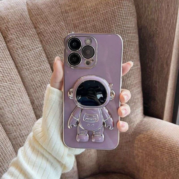 Electroplated astronaut folding stand case For iphone 11 12 13 Pro Max x xr xs max 5.jpg 640x640 5