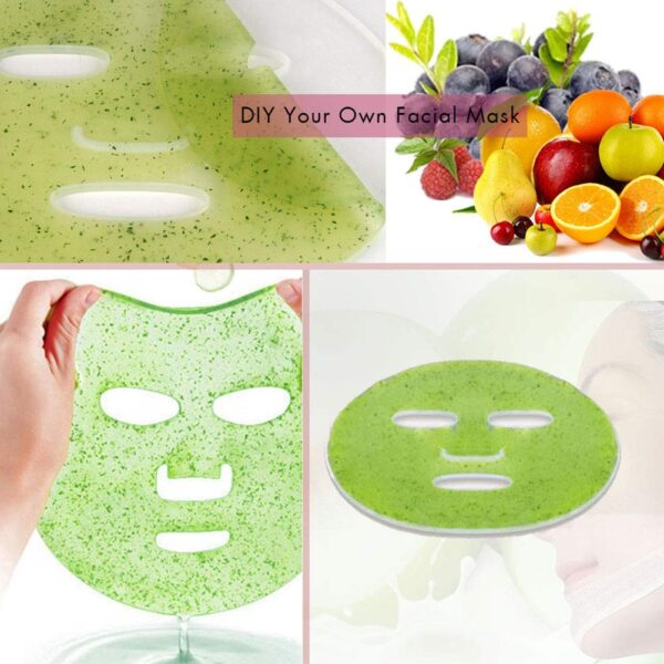 Máquina para hacer mascarillas faciales con 32 piezas Máquina para mascarillas faciales de colágeno Tratamiento facial DIY Vegetal de frutas naturales 1