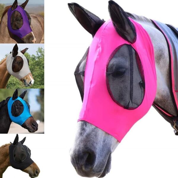 Equi fuge Masks Breathable Anti Culex Elasticus Equus Face Cover Decor Face Scuta In Aures Cura I