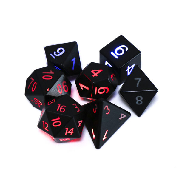 LED Hits Night Light Dice Polyhedral Luminous Mini Entertainment Fun For Club KTV Dice Bar Colorful 4