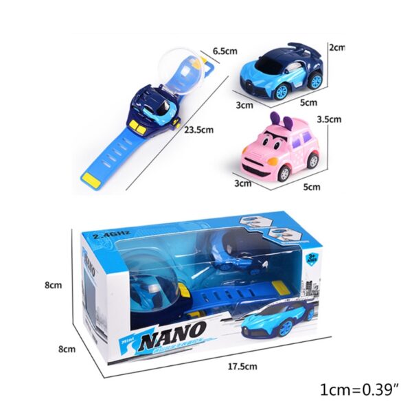 Mini Watch Control Car Cute RC Car Begleet mat Äre Kanner Kaddo fir Jongen Kanner op 5