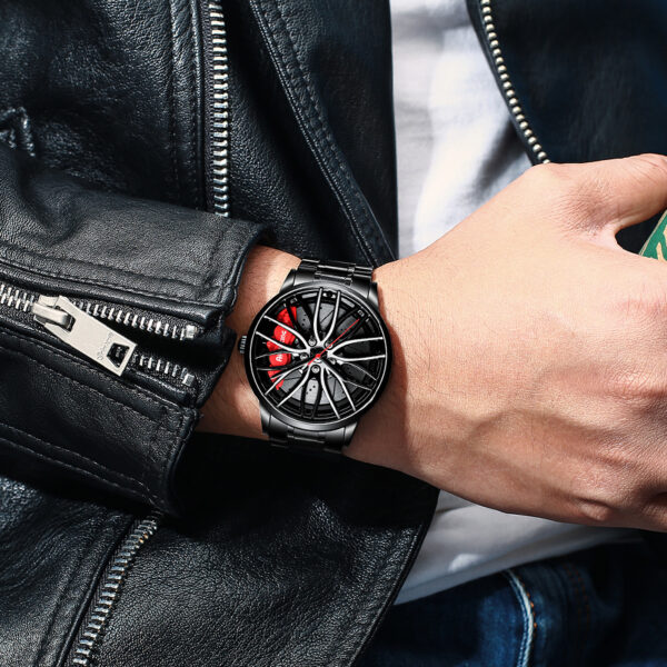 NEKTOM Top Luxury Sports Cars M series Wheel Rim Bub Watches Custom Design Watches Waterproof Creative 3
