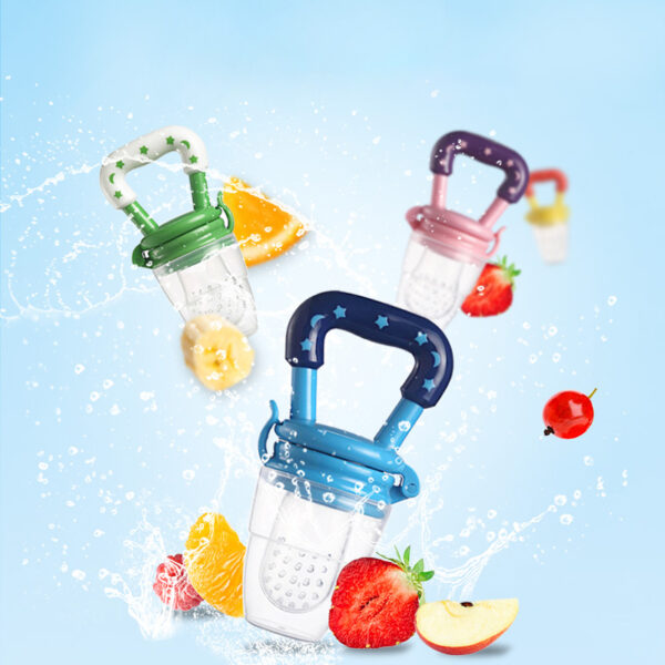 Newborn Food Supplement Bite Juice Feeder Baby Nimbler Pacifier For Fruit Portable Baby Bottle Feeding Fruit 3