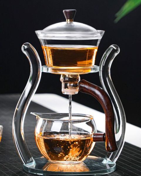 RORA Glass Teapot Set Automatic Lazy Teapot Magnetic Rotating Kungfu Heat Resistant Teapot Suit 1.jpg 640x640 1