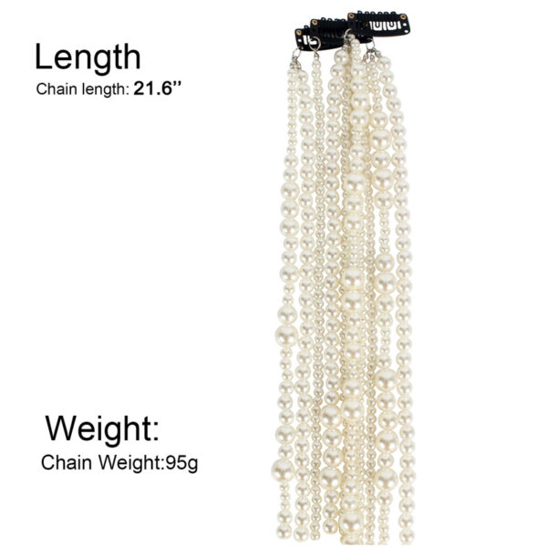 Simulated Pearl Long Tassel Chain Bridal Female Hair Clip Party Wedding Accessories Hair Jewelry Wedding Hair 5