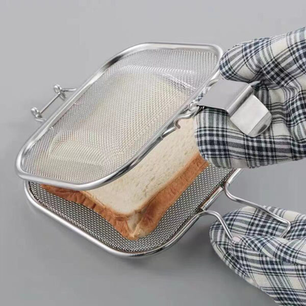 Stainless Steel Sandwich Maker Baking Mold Bread toaster Breakfast Machine Bread Cake Tool 2