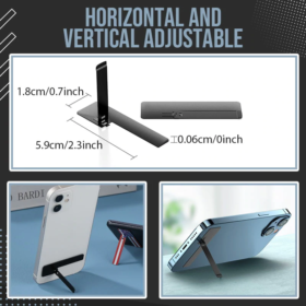 Ultra-thin Invisible Back Stick Mobile Phone Case Stand - image 4