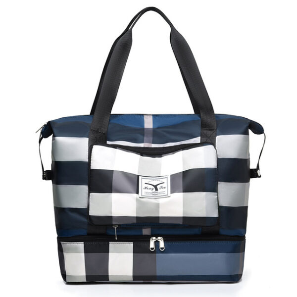 Waasserdicht ausklappen Héich Kapazitéit Duffel Bag Moud Plaid Reesbeutel Fraen Kabine Tote Bag Weekend Gym 1.jpg 640x640 1