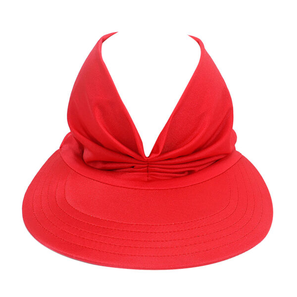 Women s Summer Hat Sun Visor Sun Hat Anti ultraviolet Elastic Hollow Top Hat Casual Wide 2