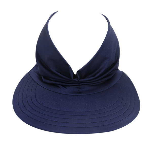 Awọn obinrin Ooru Hat Sun Visor Sun Hat Anti ultraviolet Elastic Hollow Top Hat Casual Wide 4