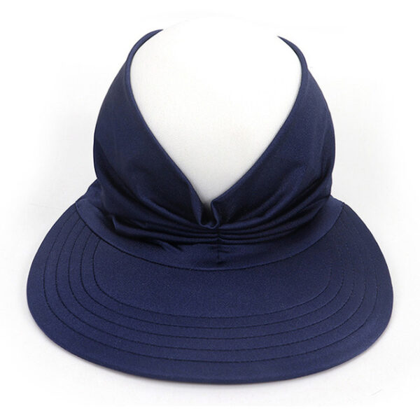 Awọn obinrin Ooru Hat Sun visor Oorun Hat Anti ultraviolet Rirọ Hollow Top Hat Casual Wide 8.jpg 640x640 8