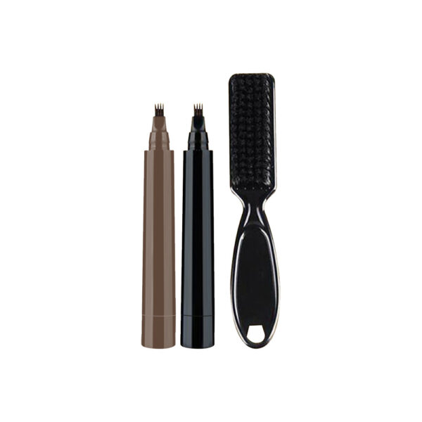 1Set Beard Filler Pen Set Waterproof Beard Pen Beard Stroke Pen Set Black Brown Hair Pencil 5