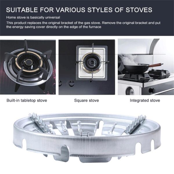 2021 Wind Shield Bracket Gas Stove Energy Saving Cover Disk Fire Reflection Windproof Stand Accessories For 5