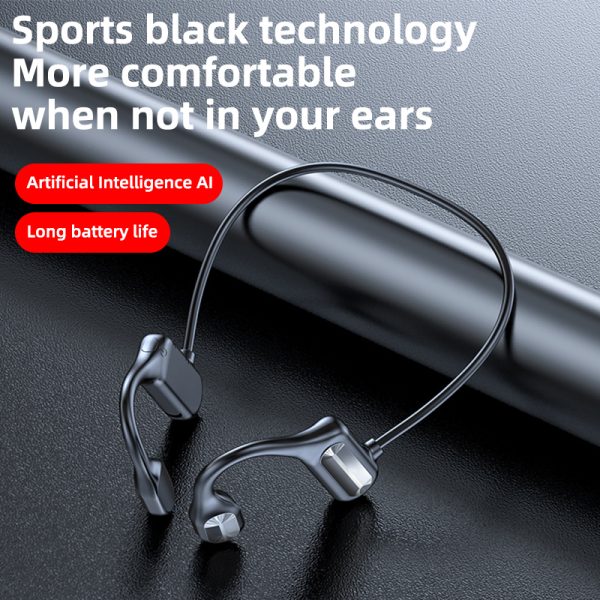 2022 NEW Bone Conduction Headphones Wireless Sports Earphone Bluetooth Compatible Headset Hands free With Microphone For 2