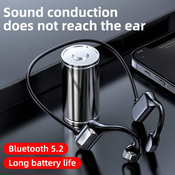 2022 NEW Bone Conduction Headphones Wireless Sports Earphone Bluetooth Compatible Headset Hands free With Microphone For 3