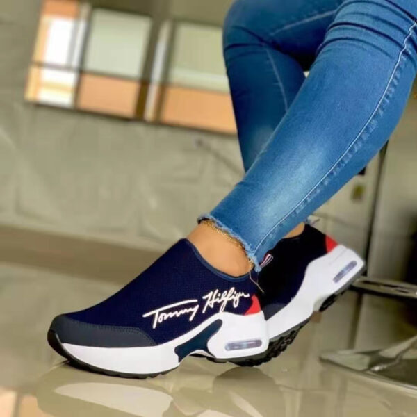 2022 NEW Women Sandals Platform Solid Color Flats Ladies Shoes Casual Breathable Wedges Ladies Walking Sneakers 4