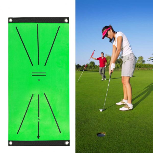 60cm x 30cm Golf Swing Mat Hitting Batting Direction Mark Trace Indoor Home EVA Golf Swing 2
