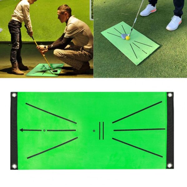 60cm x 30cm Golf Swing Mat Hitting Batting Direction Mark Trace Indoor Home EVA Golf Swing