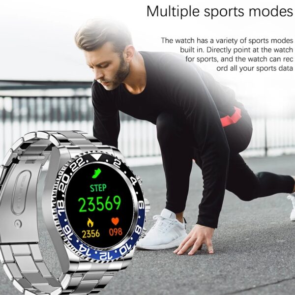 AW12 Smart Watch Bluetooth Banga Bersivê Dial Muzîk Play Çavdêriya Rêjeya Dil IP68 Avêra Derva Sport 8