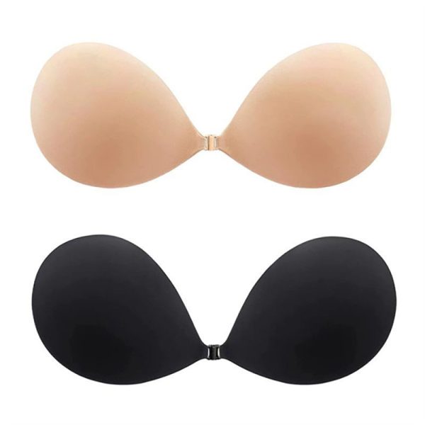 Adhesive Invisible Gathering Silicone Bra Push Up Sexy Strapless Stealth Backless Breast Enhancer For Women Lady 4