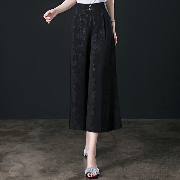 High Waisted Pants Dress Women Wide Leg Pants Female Print Culottes Summer 4XL 5XL Mom Pants 1.jpg 640x640 1