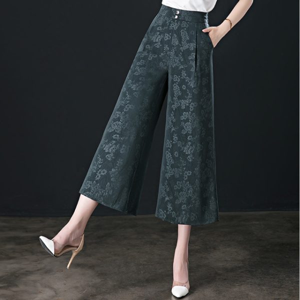 High Waisted Pants Dress Women Wide Leg Pants Female Print Culottes Summer 4XL 5XL Mom Pants 2.jpg 640x640 2