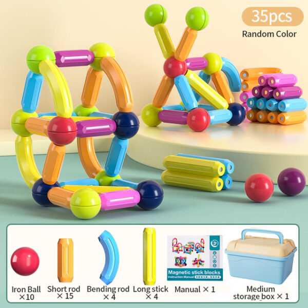 Kids Magnetic Construction Set Magnetic Balls Stick Building Blocks Montessori Educational Toys For Children Gift 4.jpg 640x640 4