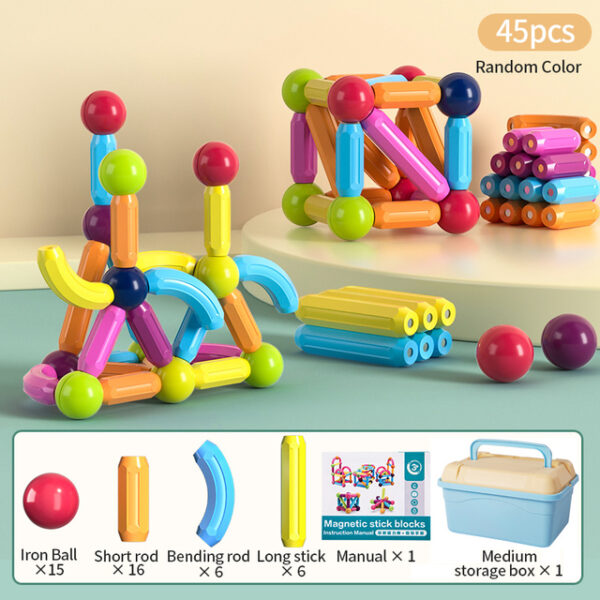 Kids Magnetic Construction Set Magnetic Balls Stick Building Blocks Montessori Educational Toys For Children Gift 5.jpg 640x640 5