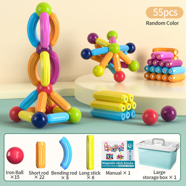 Kids Magnetic Construction Set Magnetic Balls Stick Building Blocks Montessori Educational Toys For Children Gift 6.jpg 640x640 6