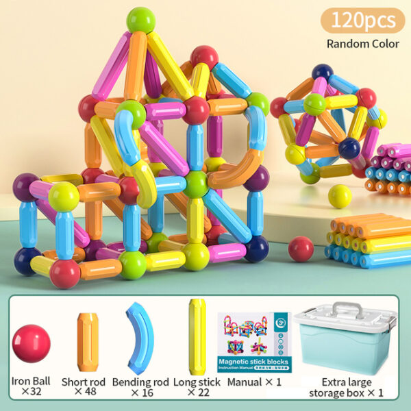 Kids Magnetic Construction Set Magnetic Balls Stick Building Blocks Montessori Educational Toys For Children Gift 8.jpg 640x640 8