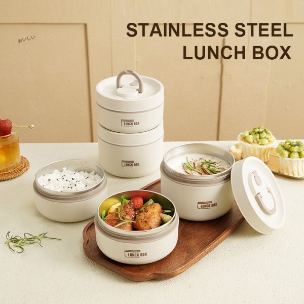 Multilayer Stainless Steel Lunch Box With Thermal Bag Food Storage Containers Portable Bento Box Japanese Style