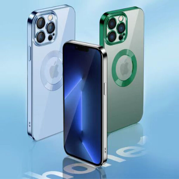 OceSap För iPhone 13 Pro Max Fodral Lyxplätering TPU glaslinsfilm Bakskal för 1