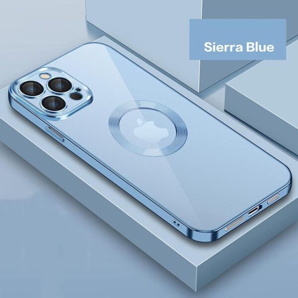 OceSap para iPhone 13 Pro Max Case Luxury Plating TPU Glass Lens Film Contraportada para 1.jpg 640x640 1