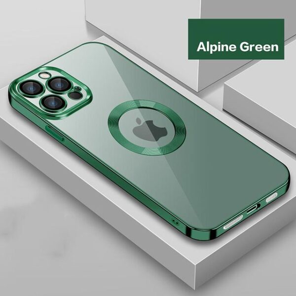 OceSap For iPhone 13 Pro Max Case Luxury Plating TPU Glass Lens Film Back Cover For 2.jpg 640x640 2