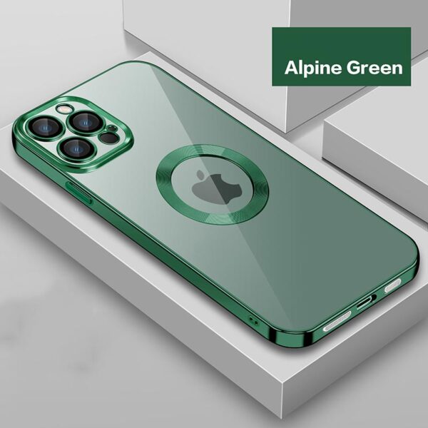 OceSap iPhone 13 Pro Max ケース 高級メッキ TPU ガラスレンズフィルム バックカバー 5枚用