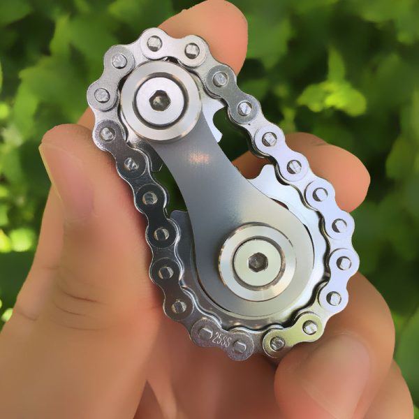 Sprockets Flywheel Fingertip Gyro Sprockets Chains EDC Metal Toy Gear Chain Gyro Drop Ship Sproket Roadbike 2