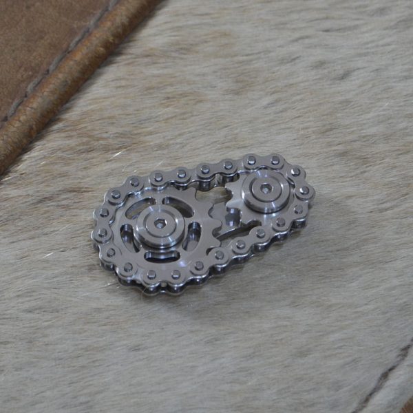 Sprockets Flywheel Fingertip Gyro Sprockets Chains EDC মেটাল টয় গিয়ার চেইন Gyro Drop Ship Sproket Roadbike 3