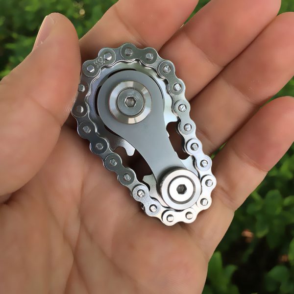 Sprockets Flywheel Fingertip Gyro Sprockets Chains EDC Metal Toy Gear Chain Gyro Drop Ship Sproket Roadbike