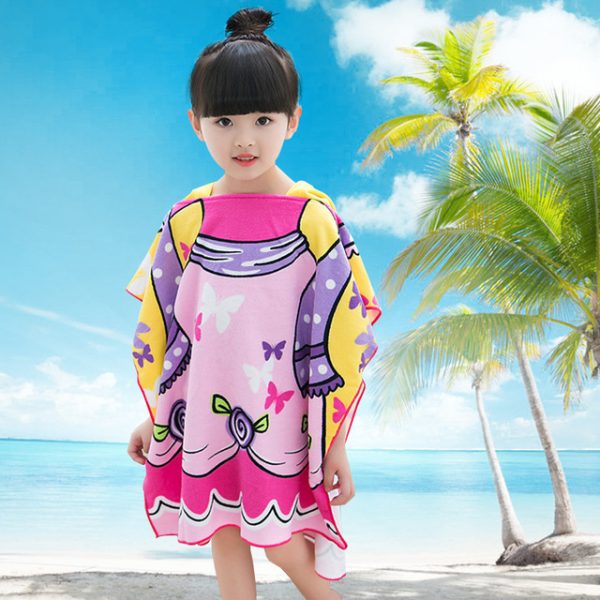 Super Absorbent Children Poncho Towel Mermaid Baby Bathrobe Surf Pool Replacement Bathrobe 0 7 Years Old 11.jpg 640x640 11