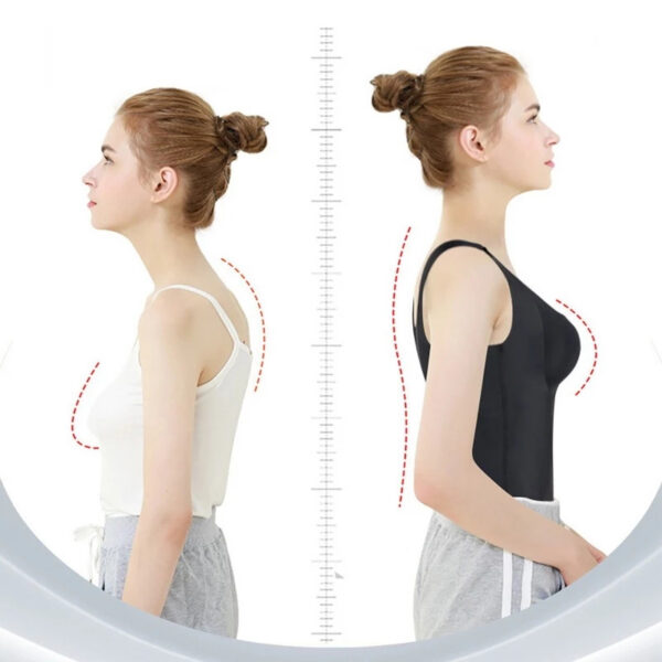 Women 3 in 1 Body Shapewear Posture Corrector Underwear Tummy Control Back Support Push Up Bra 3