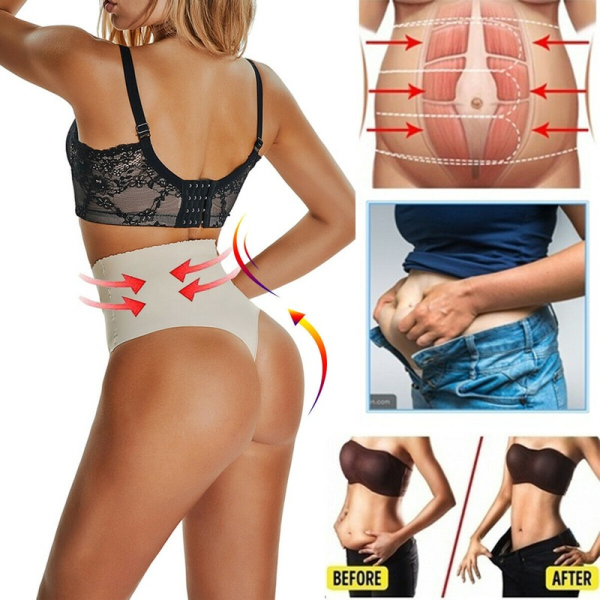 Γυναικεία εσώρουχα αδυνατίσματος Body Shaper High Waist Thong Belly Control Panties Waist Trainer Butt Lifter Panties 22