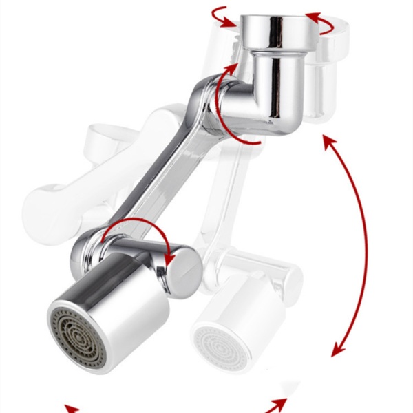 1080 Rotasie Kraan Belugter Spat Plastiek Filter Kombuis Kraan Verleng Water mondstuk Kraan 22 24mm Adapter 4